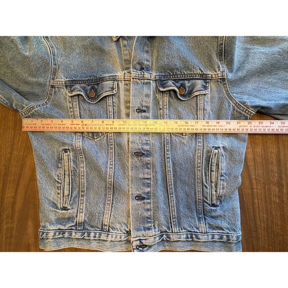 Vtg Bristol Blues Denim Jacket Mens Large 44/46 Trucker USA Workwear - Picture 8 of 14